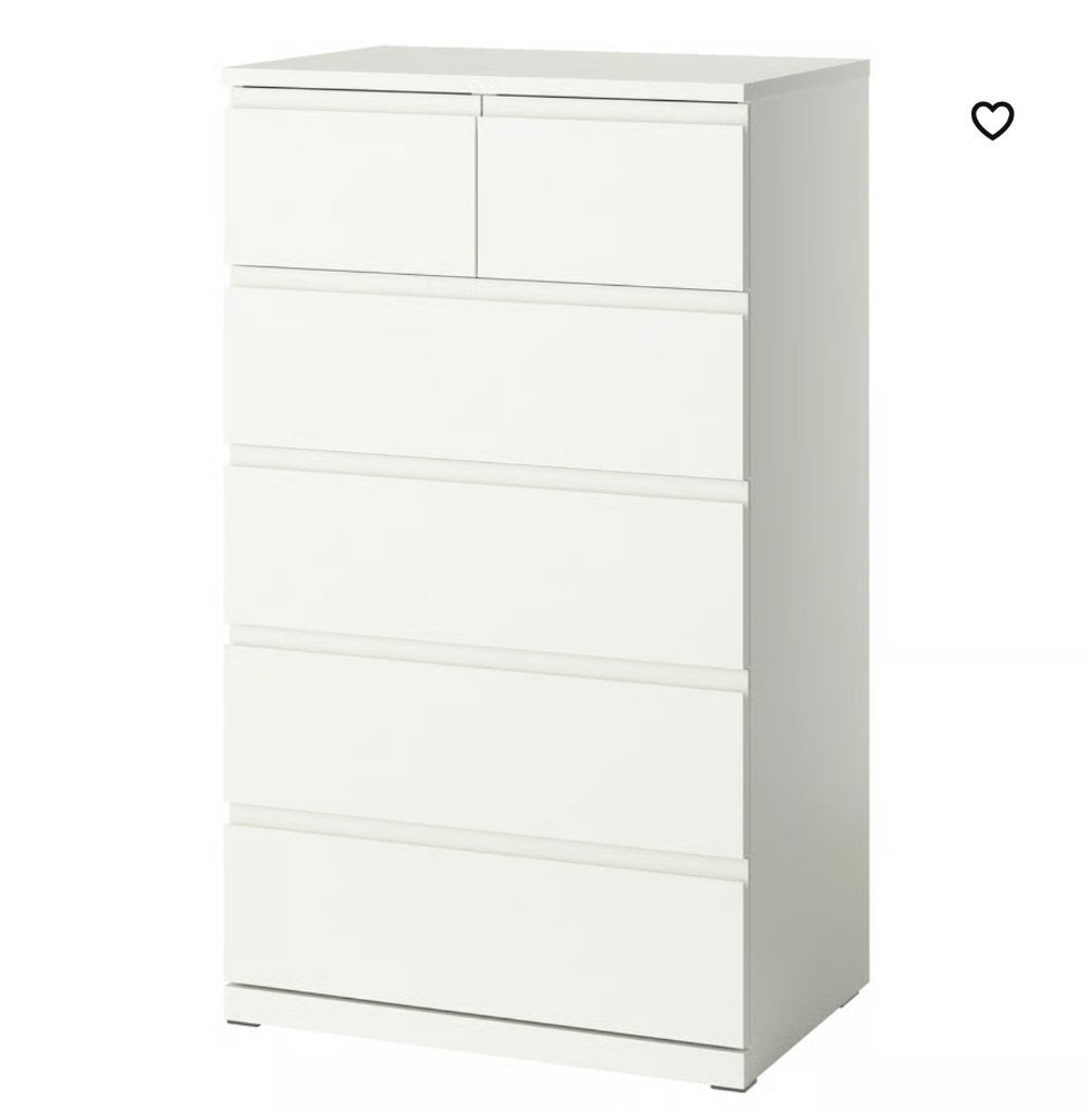 IKEA MALM chest of 6 drawers, Enlèvement ou Envoi, Comme neuf