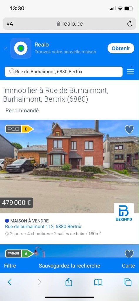 U, Immo, Huizen en Appartementen te koop, Bruxelles, 180 m², 500 tot 1000 m², Brussel