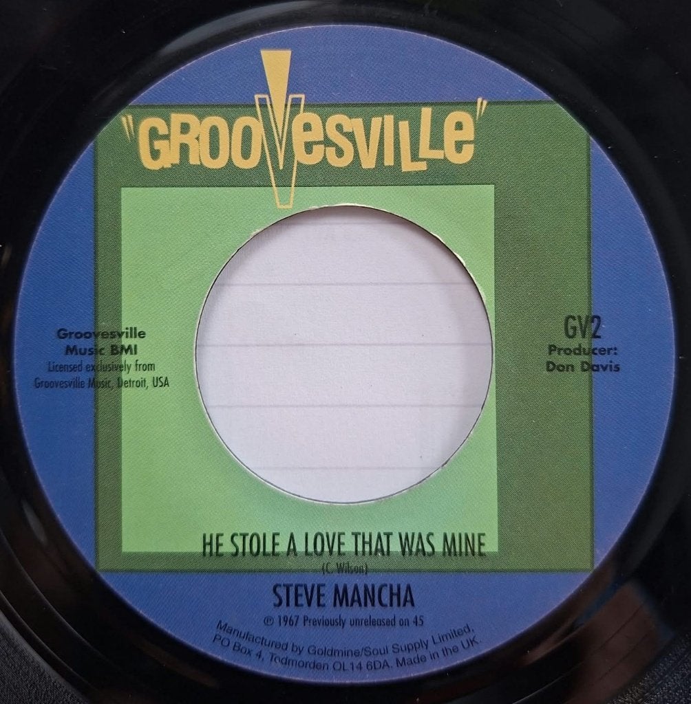 Steve Mancha / He Stole A Love That Was Mine * Popcorn *, CD & DVD, Enlèvement ou Envoi, 7 inch, Utilisé, Housse de protection extérieure