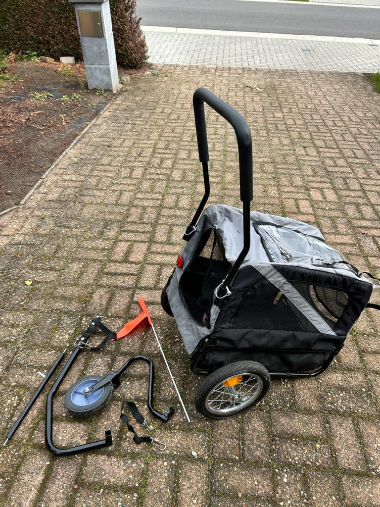 Honden fietskar/ buggy, Dieren en Toebehoren, Ophalen, Zo goed als nieuw