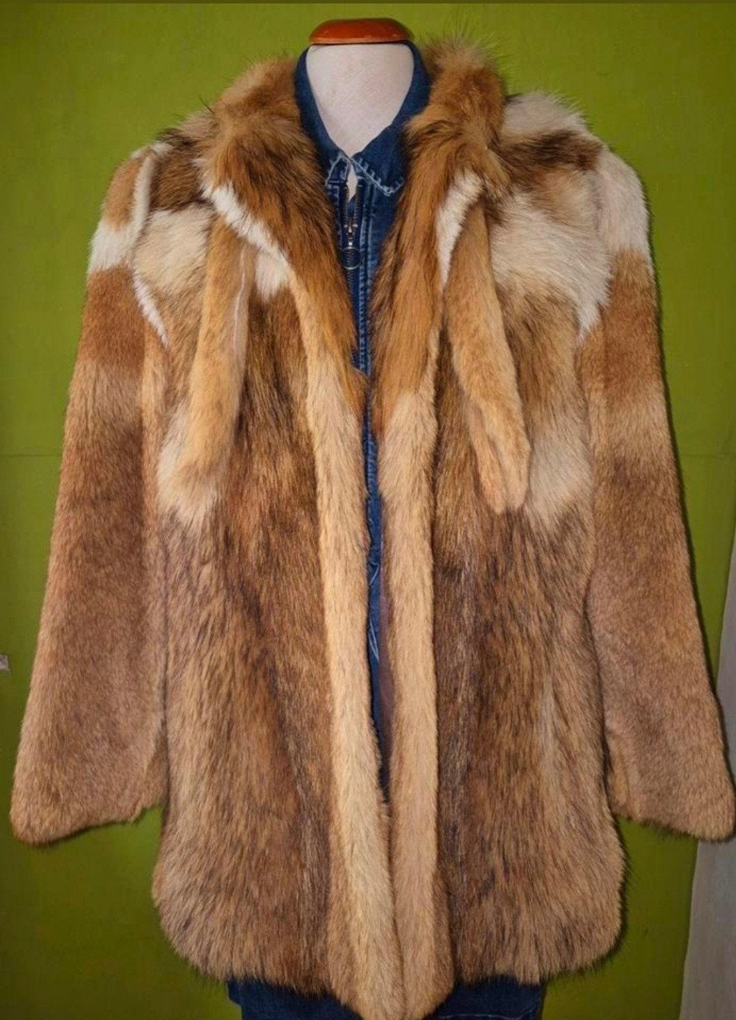 bontjas vos maat 38, Kleding | Dames, Jassen | Winter, Ophalen of Verzenden, Maat 38/40 (M)