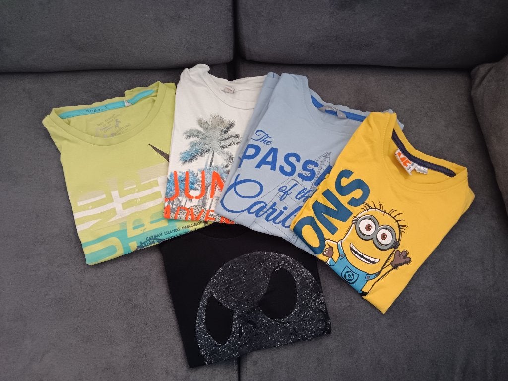 Jongens T shirt korte mouwen, Kinderen en Baby's, Kinderkleding | Maat 128, Ophalen, Gebruikt, Jongen
