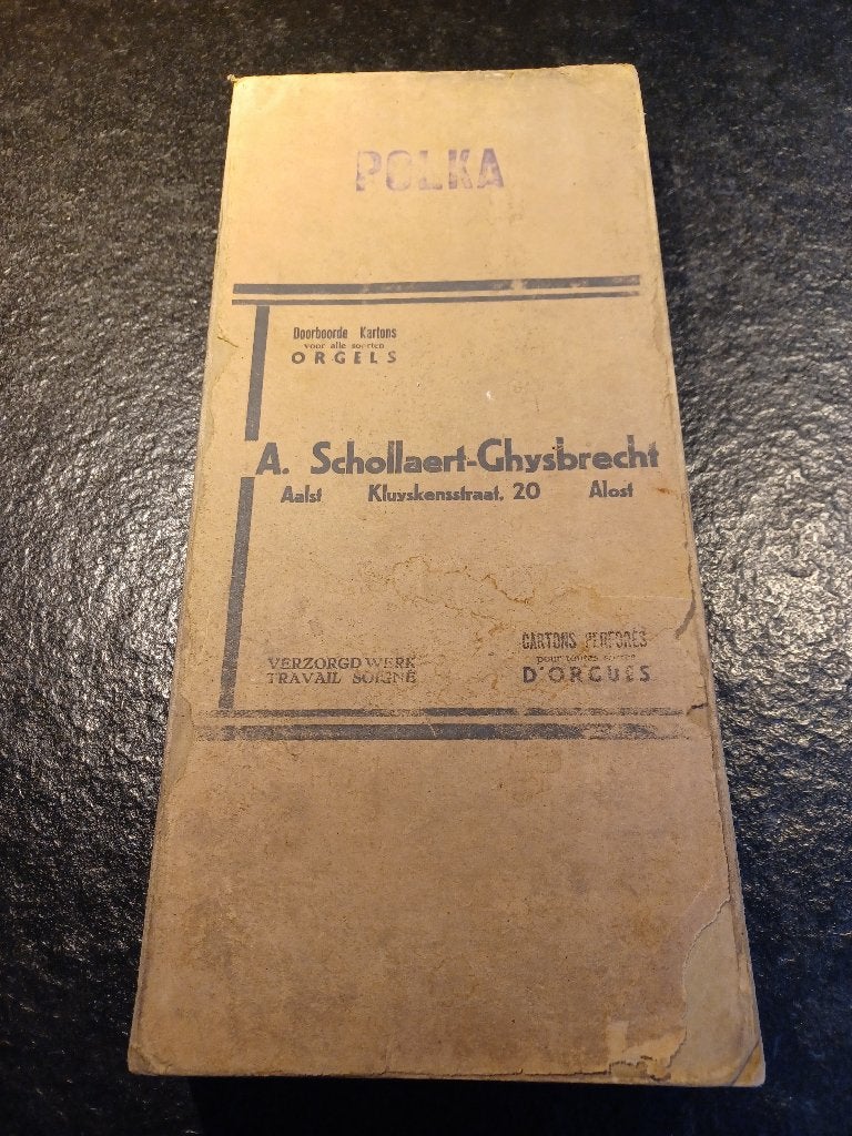 oude orgelboek A. Schollaert-Gysbrecht (polka), Ophalen of Verzenden