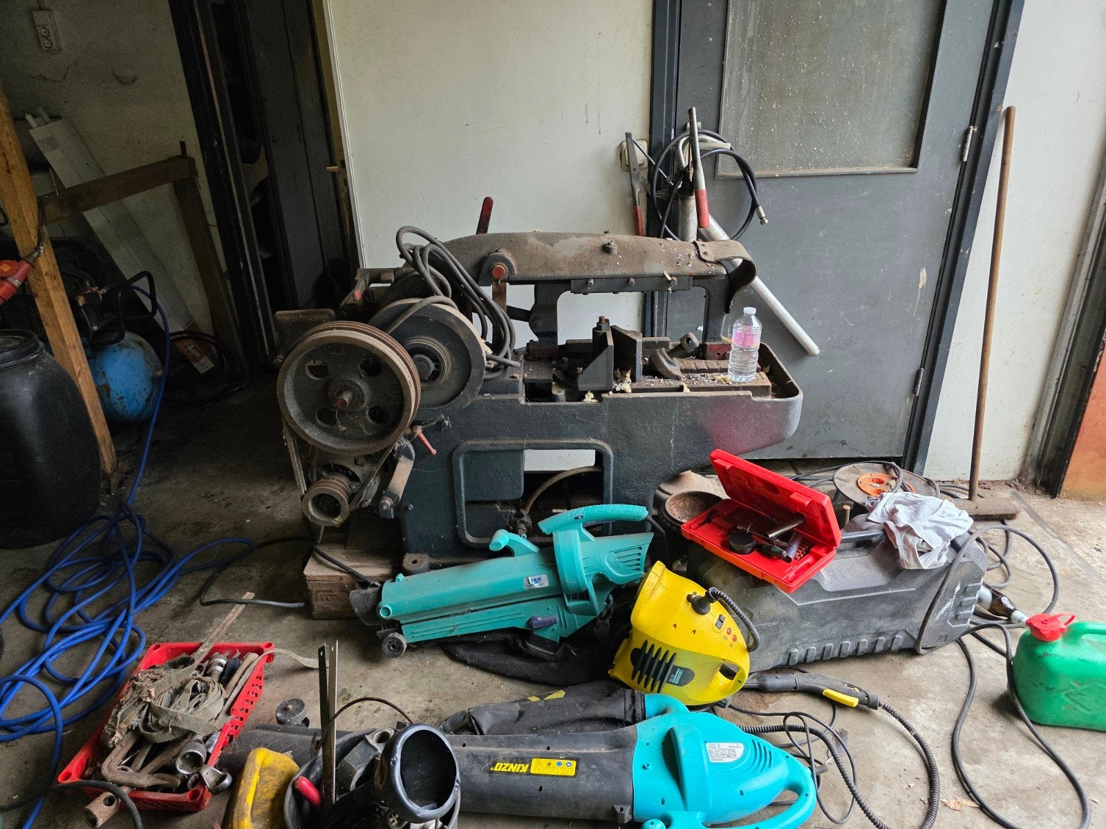 metaalbeugelzaagmaschine, Doe-het-zelf en Bouw, Gereedschap | Zaagmachines, Ophalen, Gebruikt, 70 mm of meer, Overige typen