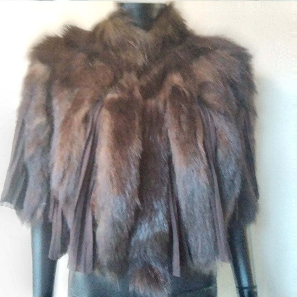 Étole en fourrure ancienne/veste à épaules courtes ’ 40-50, Antiquités & Art, Envoi