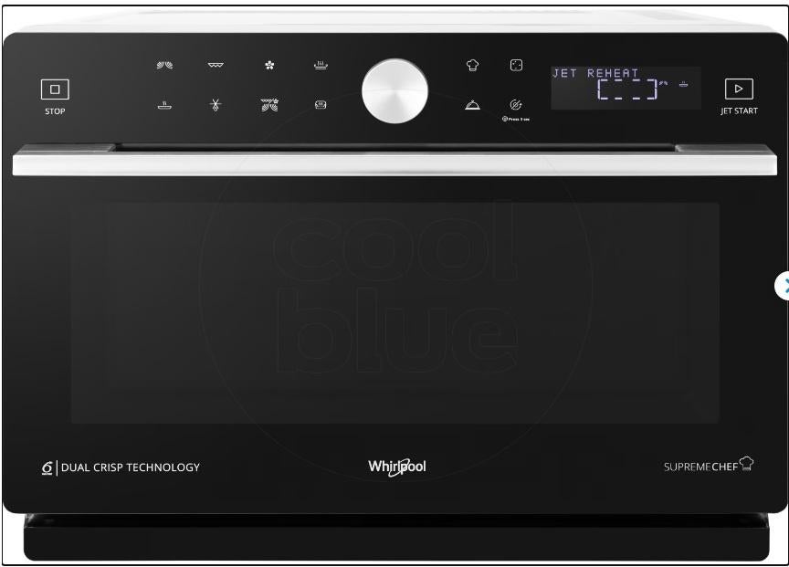 Combi Whirlpool MWSC 9133 SB, Elektronische apparatuur, Ophalen, Hete lucht, Nieuw, Draaiplateau