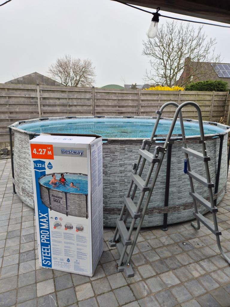Bestway zwembad groot, Tuin en Terras, Zwembaden, Ophalen
