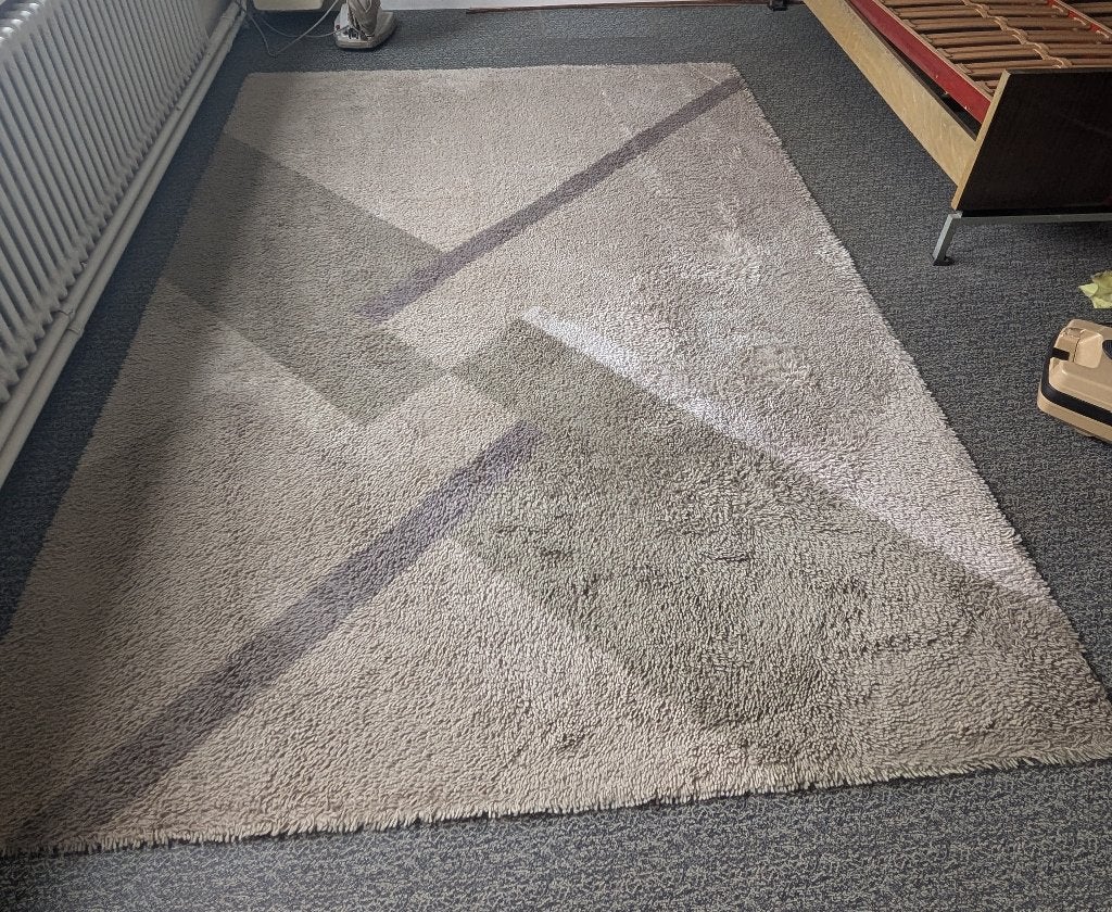 geometrisch vloerkleed – Beige / Taupe (278 x 197 cm), Ophalen, Gebruikt, Beige, 150 tot 200 cm
