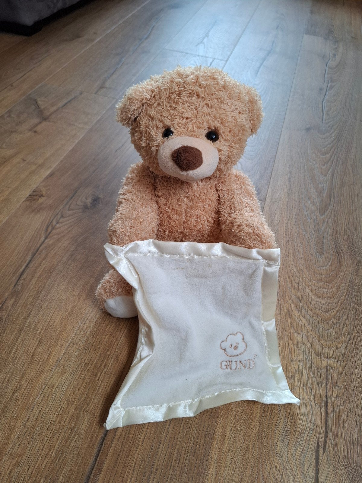 Kiekeboe Geanimeerde Teddybeer – Interactieve Knuffel, Ophalen, Zo goed als nieuw