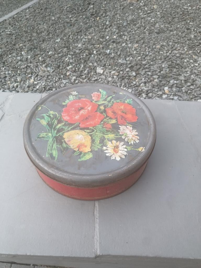 Belle boîte à biscuits vintage de l'époque des grands-parent, Enlèvement