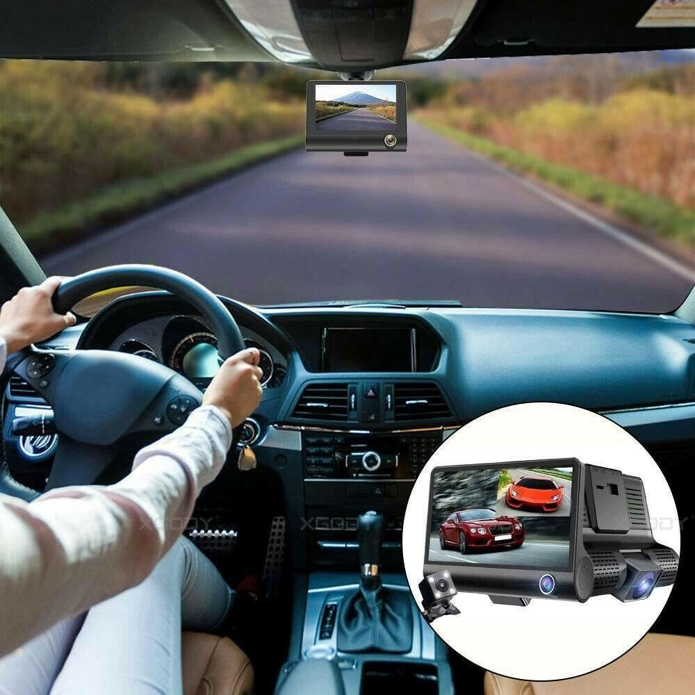 Dashcam voor Auto - 3 Camera`s - Full HD, Auto diversen, Ophalen of Verzenden, Nieuw