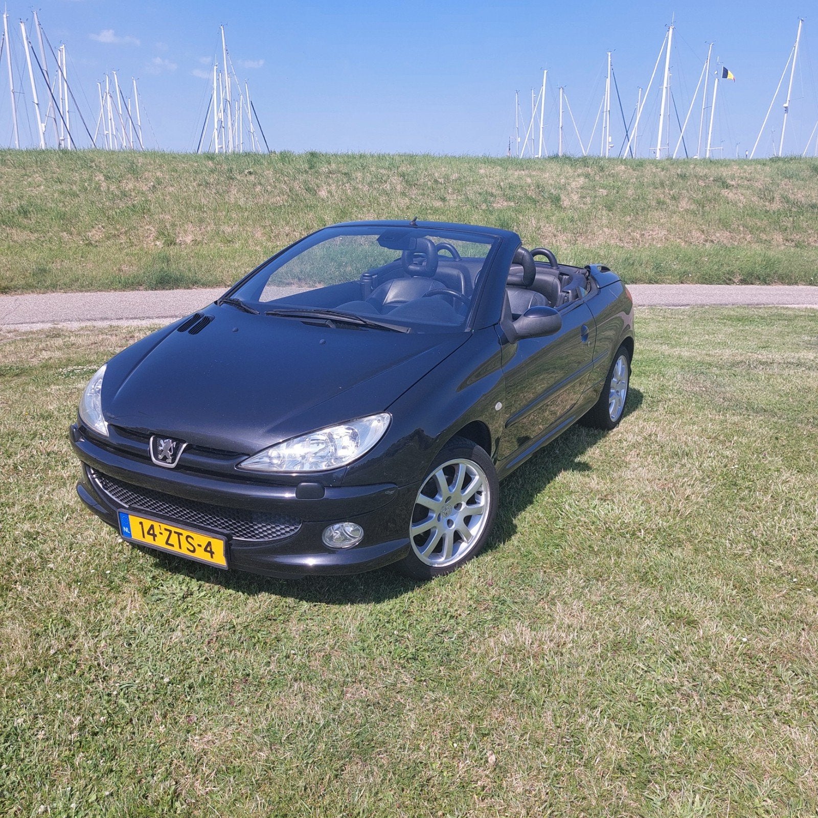 Cabrio - Peugeot 206cc - Van Particulier, Auto's, Voorwielaandrijving, Euro 5, Zwart, 4 cilinders