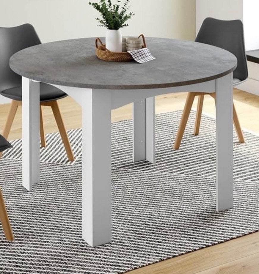 Ronde eettafel, Eikenhout, Rond, Nieuw, Vijf personen of meer