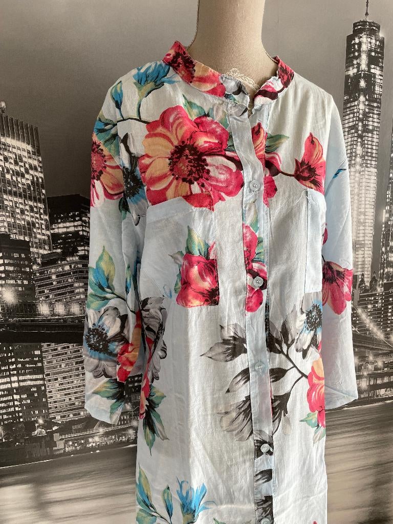 prachtige katoenen lichte zomer jurk - 46-48, Kleding | Dames, Overige kleuren, Verzenden, Maat 46/48 (XL) of groter, Zo goed als nieuw