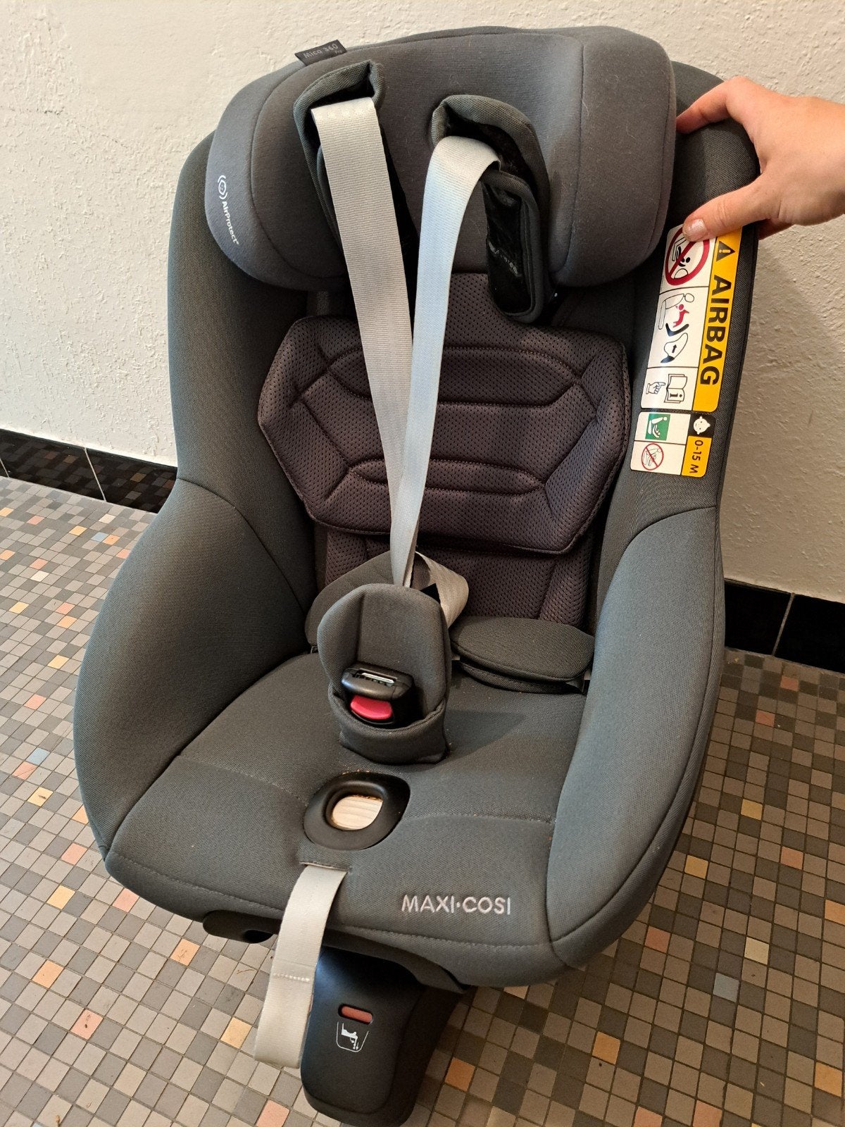 Maxi-Cosi Mica Pro Eco i-Size grijs, Enfants & Bébés, Sièges auto, Comme neuf, Enlèvement, Isofix, Dossier réglable