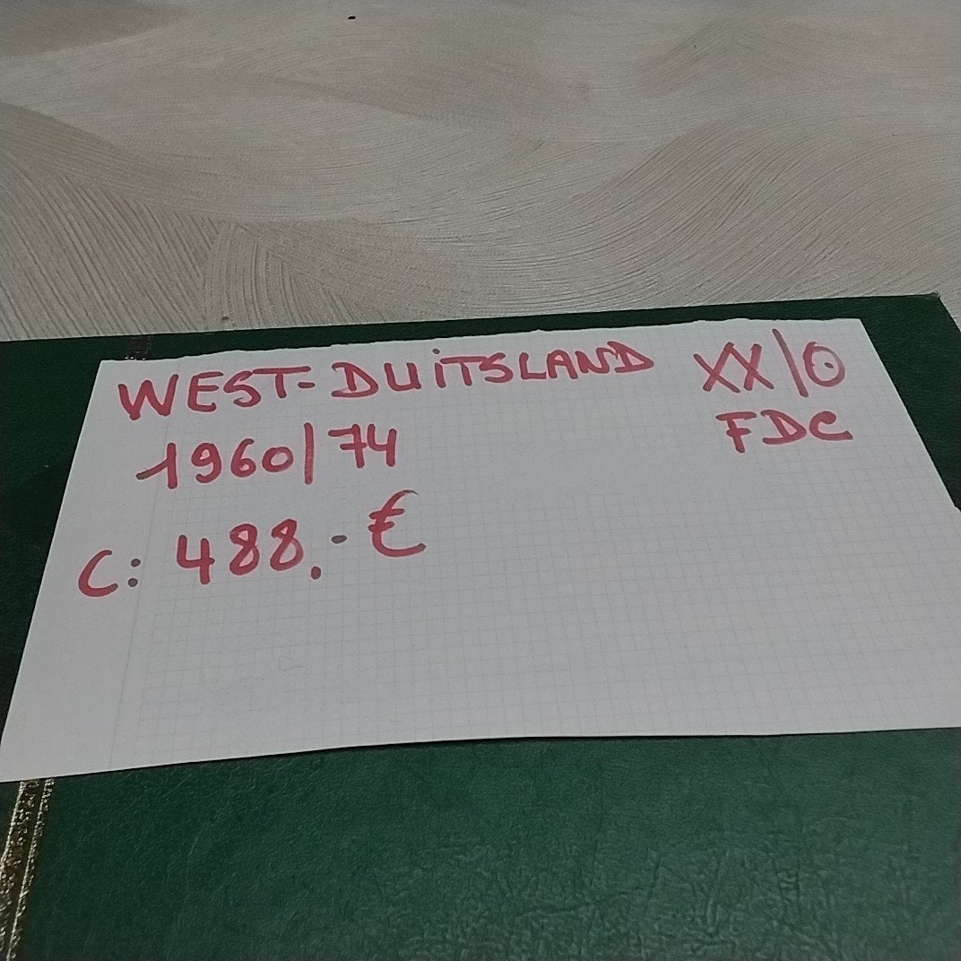 WEST-DUITSLAND XX-GESTEMPELD Tussen 1960/74 cote 488,00 €, Timbres & Monnaies, Timbres | Albums complets & Collections, Enlèvement ou Envoi