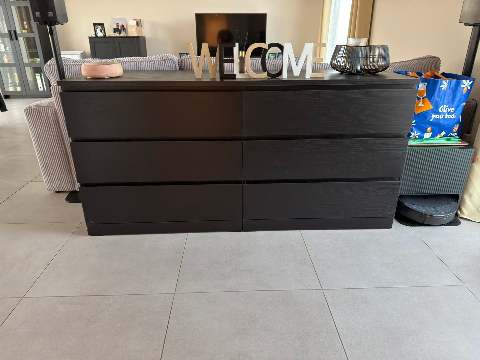 Malm ladekast, Huis en Inrichting, Ophalen, Gebruikt, 5 laden of meer, 150 tot 200 cm