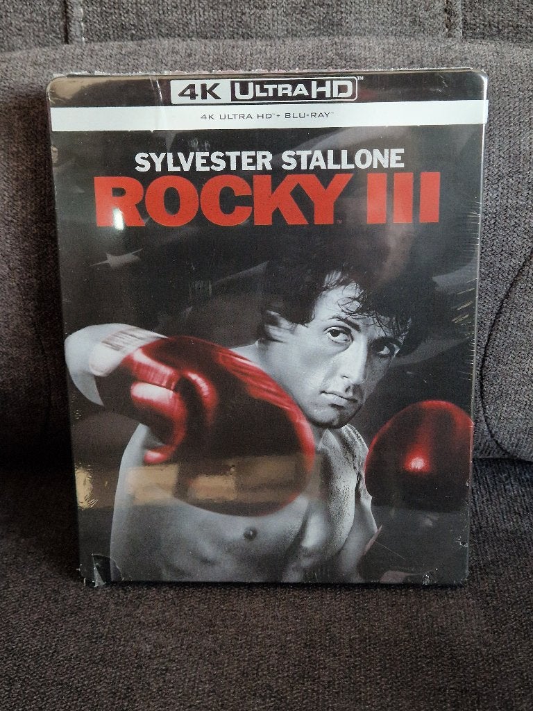 Film 4K  + Blu-Ray Rocky III Steelbook sylvester stallone, CD & DVD, Anglais, Enlèvement ou Envoi, Tous les âges, Drame