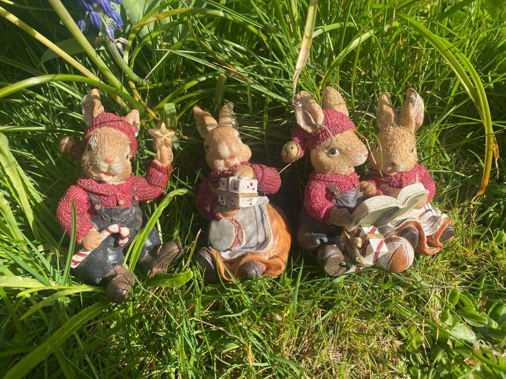 Lot de petites figurines lapins, Enlèvement ou Envoi, Utilisé, Animal