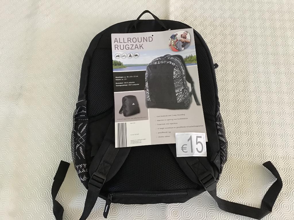 NIEUWE allround rugzak van 15 liter voor 15 euro, Ophalen of Verzenden, Zo goed als nieuw
