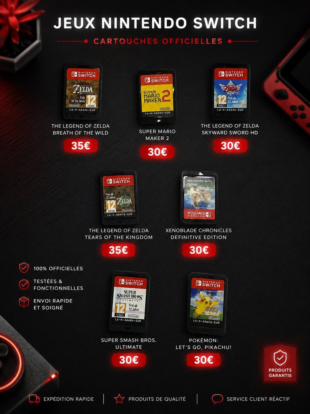jeux nintendo switch, Games en Spelcomputers, Games | Atari, Ophalen of Verzenden, Zo goed als nieuw