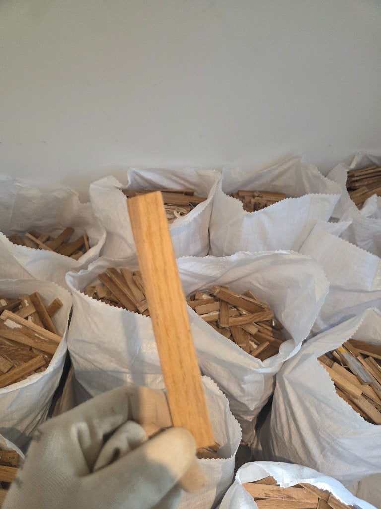 Gratis parketrestanten/houtblokjes (eiken), Ophalen, Hout