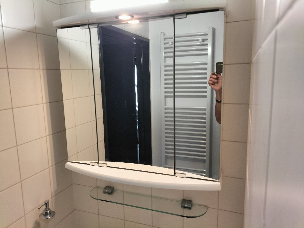 Spiegelkastje 3 delig badkamer wit Allibert, Maison & Meubles, Enlèvement, Comme neuf, Armoire à miroir