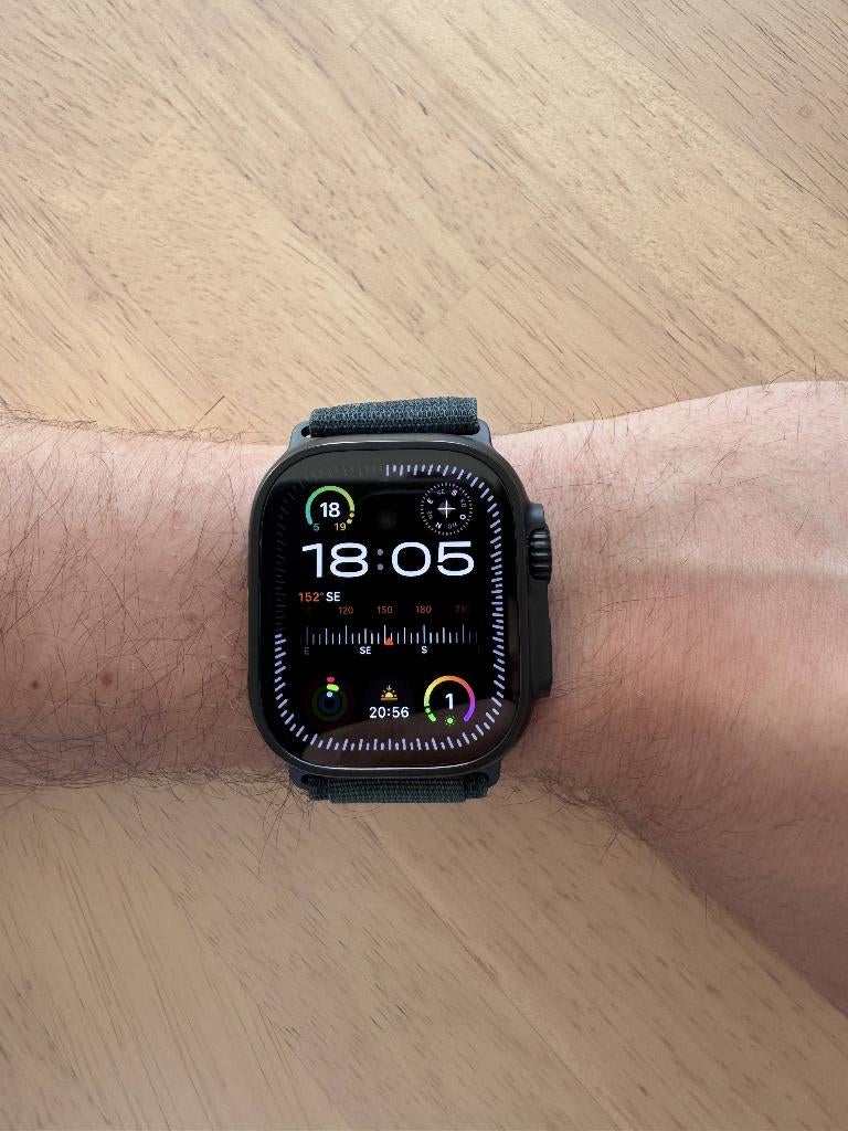 Apple Watch Ultra 2, Handtassen en Accessoires, Smartwatches, Ophalen, Zwart, Apple Watch, IOS