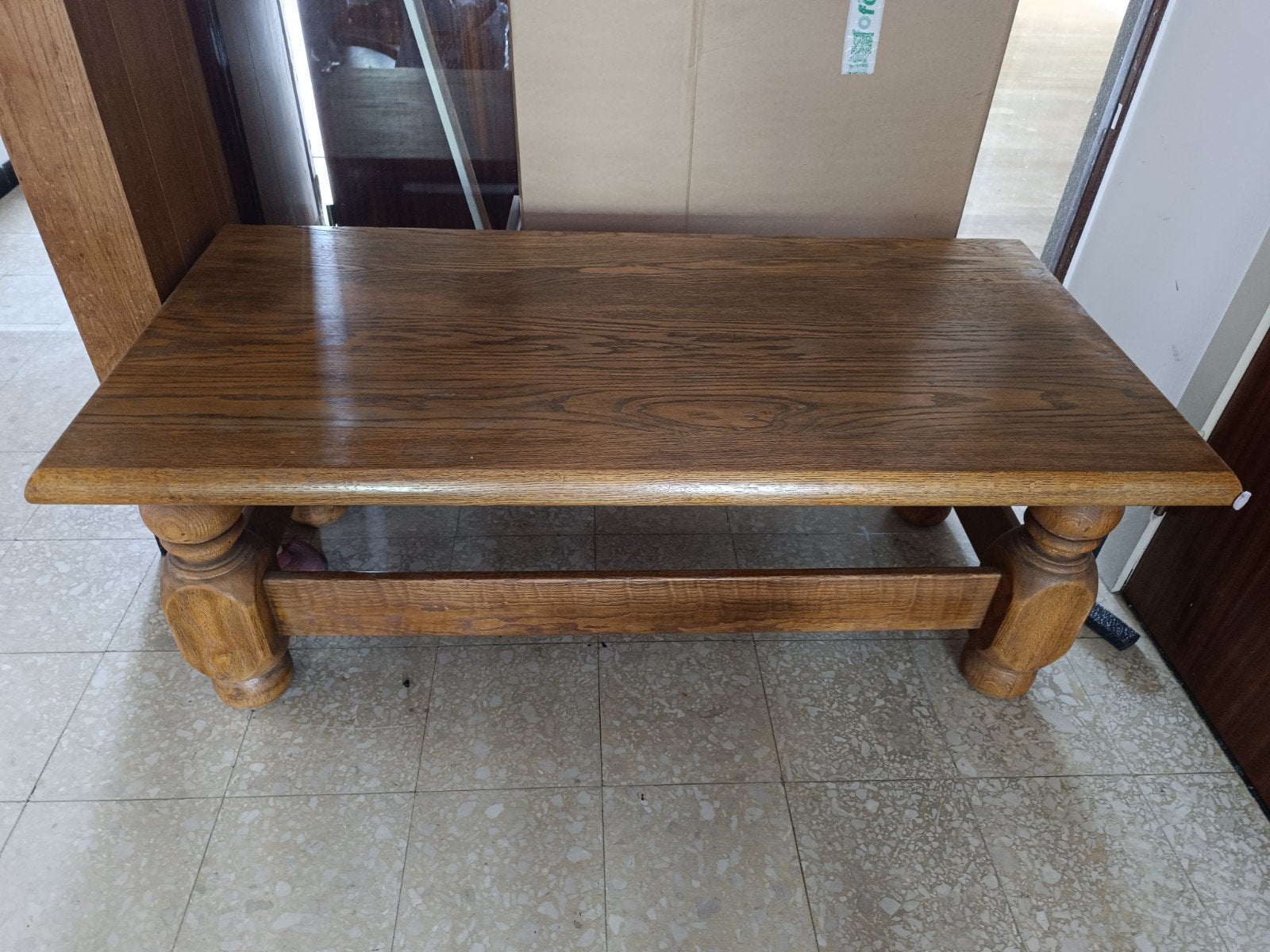 Sterke Houte tafel massieve eik, Enlèvement