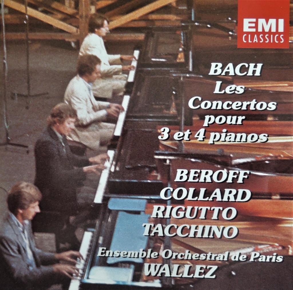 J. S. Bach / Concertos voor 3 en 4 pianos - EMI - DDD, Cd's en Dvd's, Cd's | Klassiek, Ophalen of Verzenden, Zo goed als nieuw