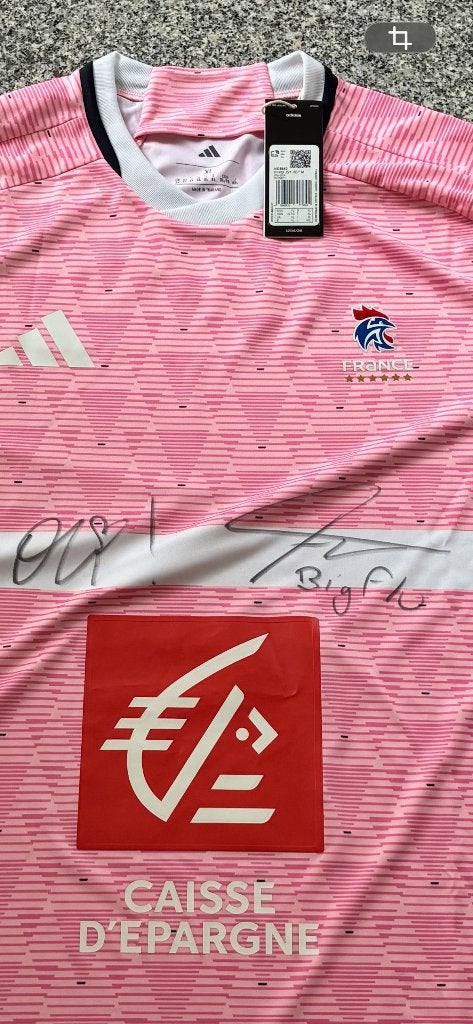 Maillot Handball Neuf France - XL - Signé par BigFlo et Oli, Enlèvement ou Envoi, Neuf, Maillot