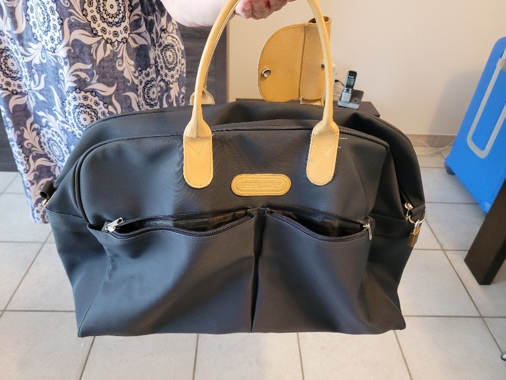 zwarte reistas merk JESS LINE, Ophalen, 40 tot 60 cm, 20 tot 30 cm, Zwart