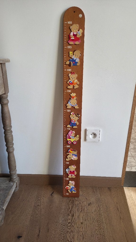 Houten groeimeter kinderen, Kinderen en Baby's, Ophalen, Zo goed als nieuw, Wanddecoratie