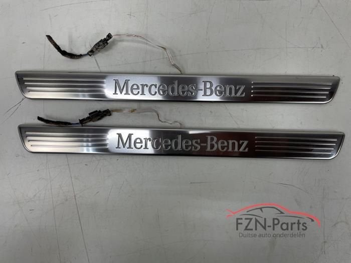 Mercedes Benz Cla A118 instaplijsten Verlicht Links / Rechts, Auto-onderdelen, Verlichting, Ophalen of Verzenden, Gebruikt