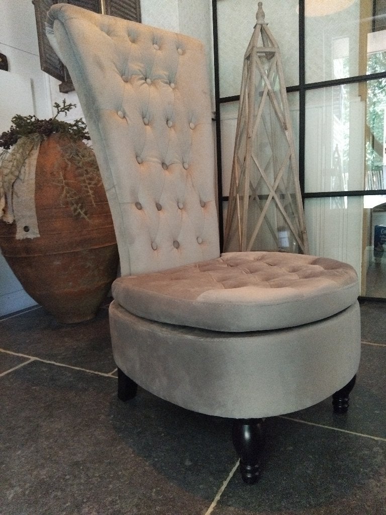 royale stoel met hoge rugleuning, Ophalen, Zo goed als nieuw