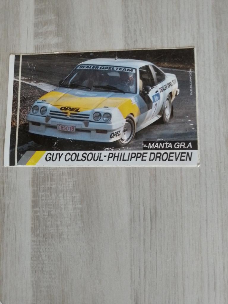 Opel Manta Guy Colsoul, Verzamelen, Ophalen of Verzenden