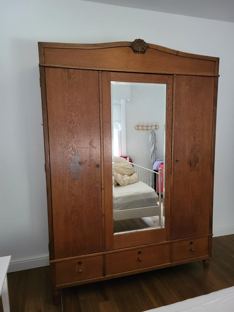 Grote kleerkast met spiegel, Huis en Inrichting, Kasten | Kleerkasten, Ophalen of Verzenden