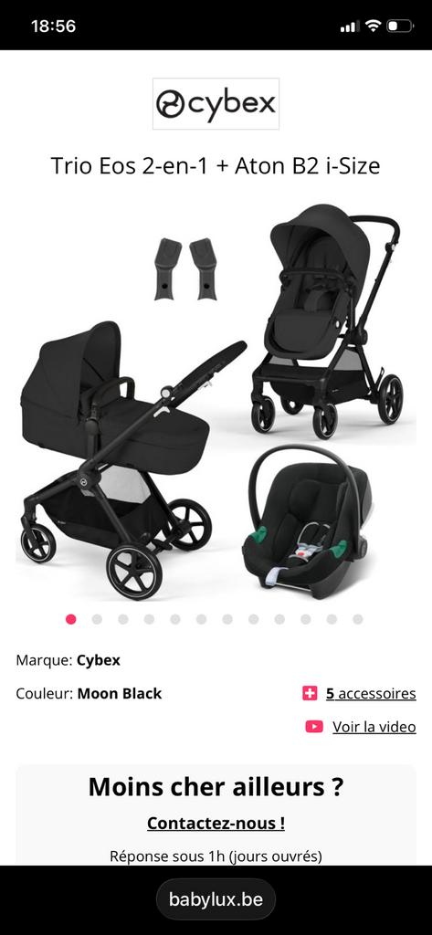 Poussette cybex, Enlèvement, Comme neuf, Poussette