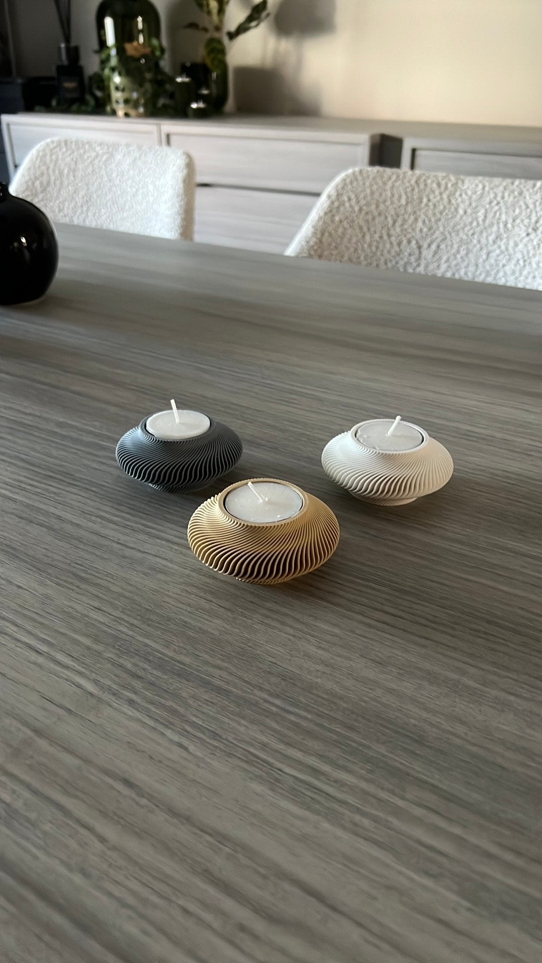 Led theelichthoudertjes, Ophalen, Nieuw