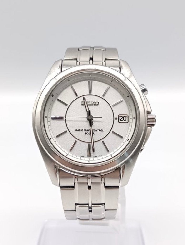 Montre Seiko Radio control solar, Bijoux, Sacs & Beauté, Montres | Hommes, Montre-bracelet, Seiko, Enlèvement ou Envoi, Acier