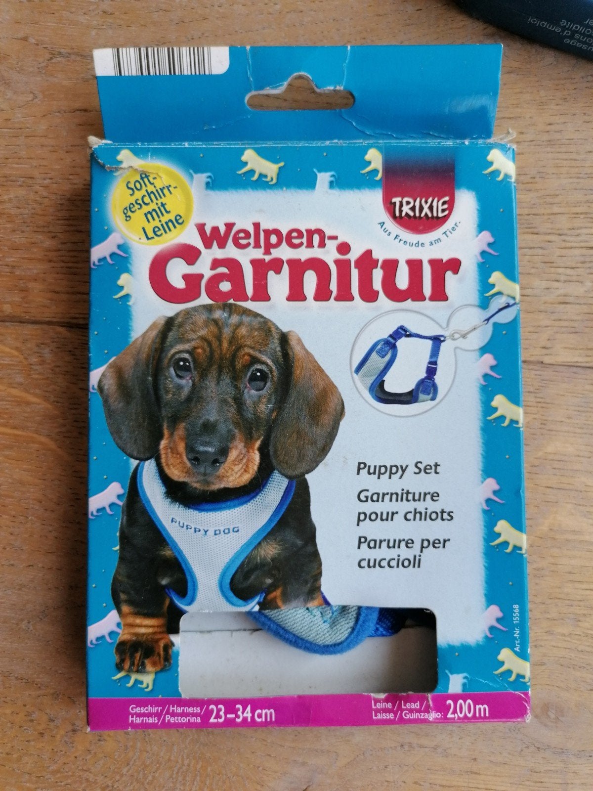 puppyharnas (23–34 cm) met leiband van 2 m, nieuw, Dieren en Toebehoren, Ophalen of Verzenden, Nieuw