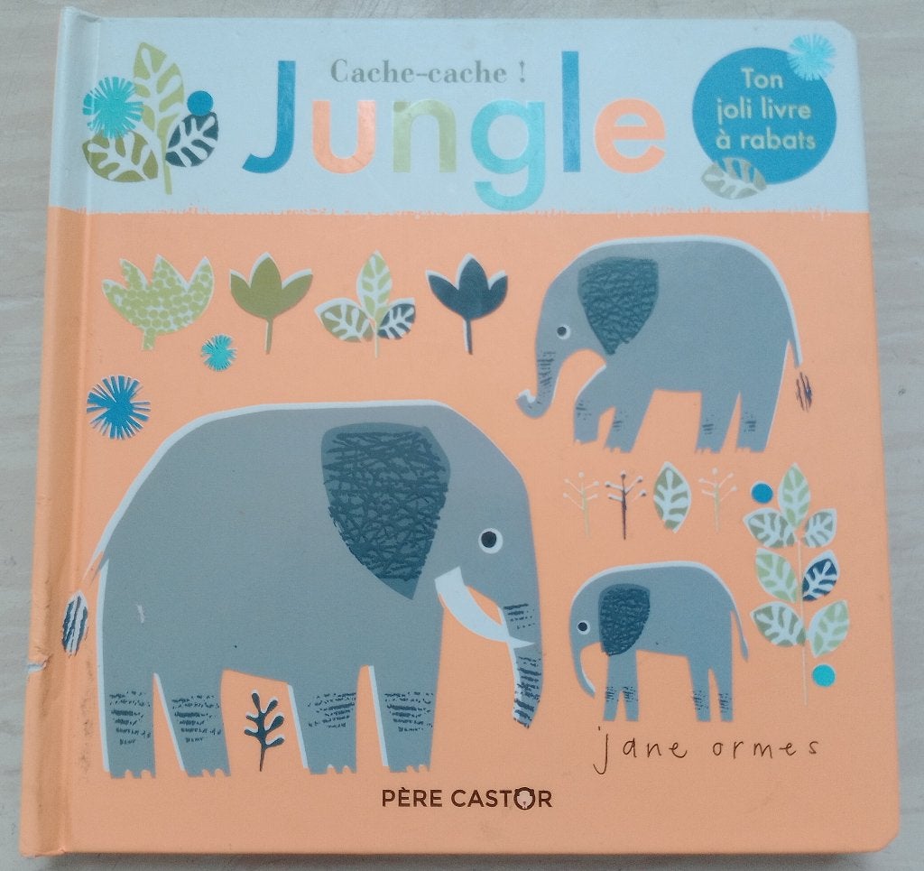 Livre à rabats "Cache-cache Jungle" — Jane Ormes, Garçon ou Fille, Comme neuf, 4 ans, Non-fiction