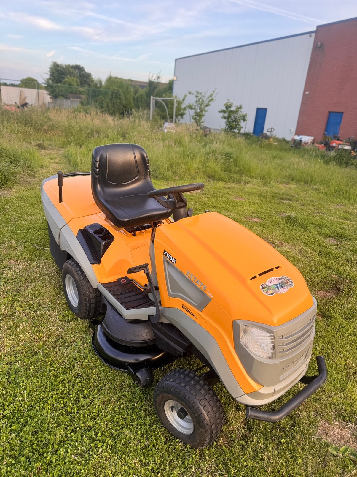 Zitmaaier incl garantie te koop, Enlèvement ou Envoi, Comme neuf, Fonction de mulching, 90 à 120 cm