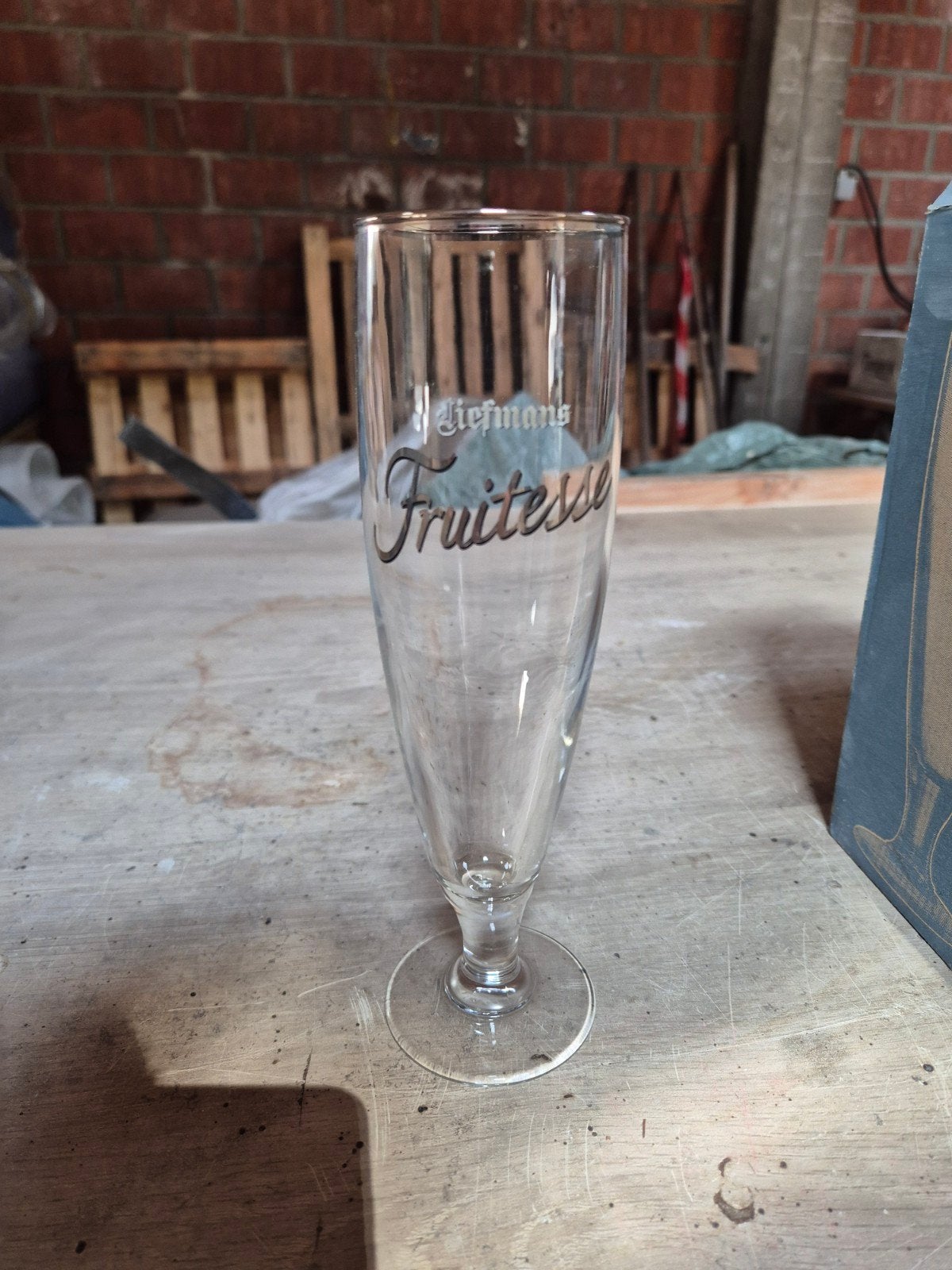 Liefmans fruitesse bierglas, Ophalen, Bierglas