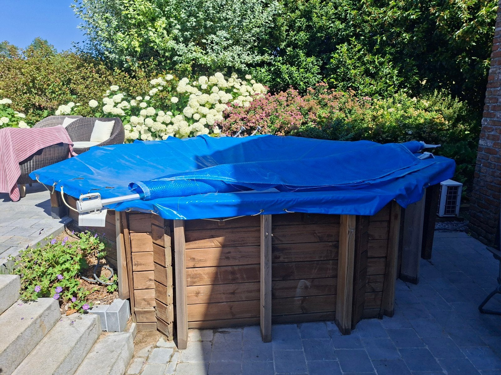 Bâches d'hivernage et solaire pour piscine PALMA 430., Enlèvement