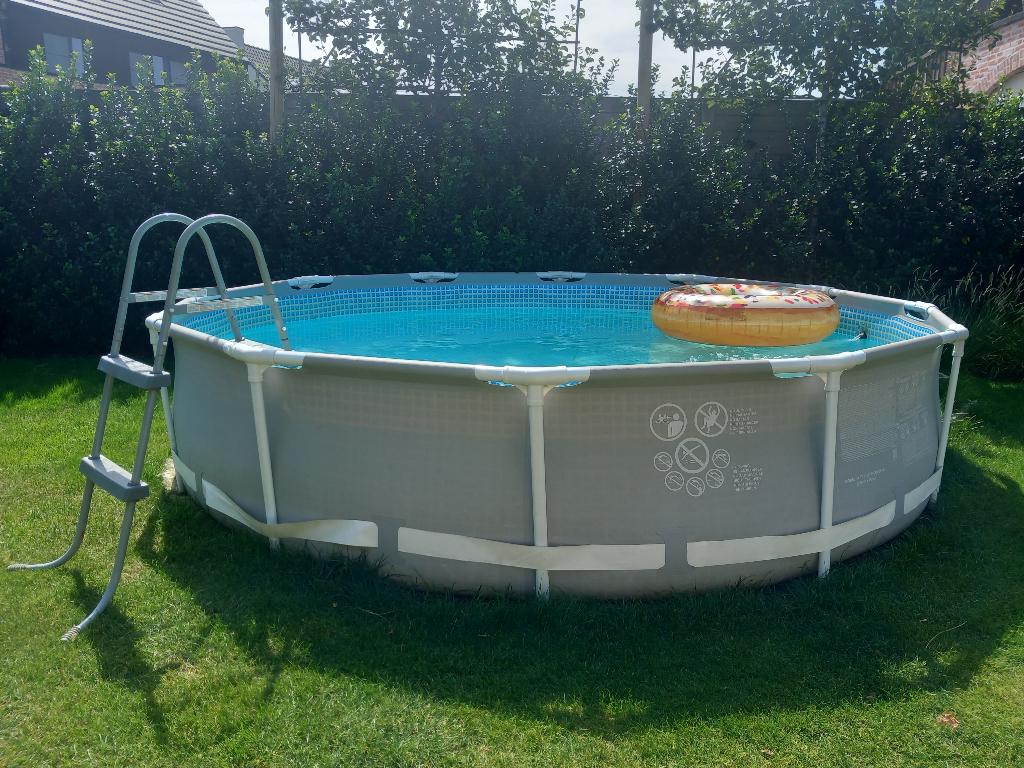 Intex Prism Frame Zwembad (366x76) + alle toebehoren, Jardin & Terrasse, Piscines, Utilisé, Piscines hors sol, Moins de 80 cm