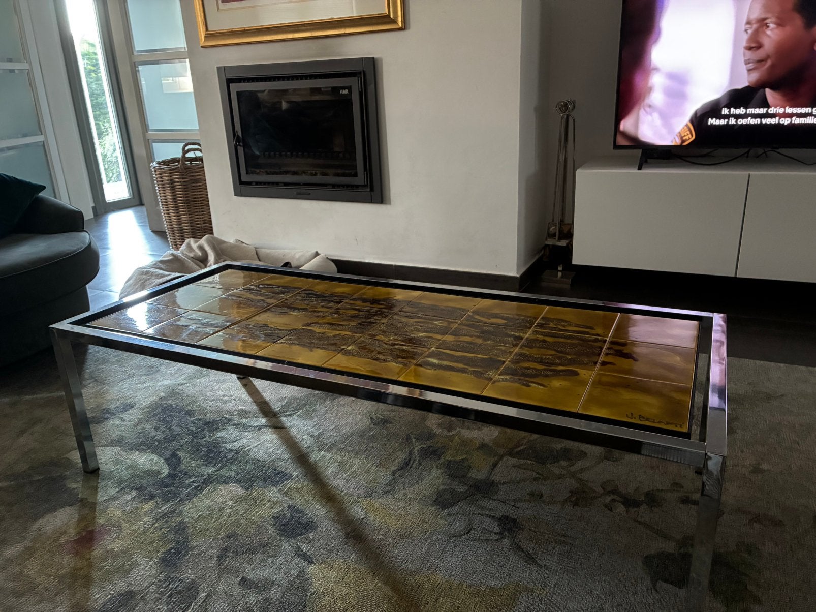 Juliette Belarti salontafel chroom vintage, Ophalen, Zo goed als nieuw