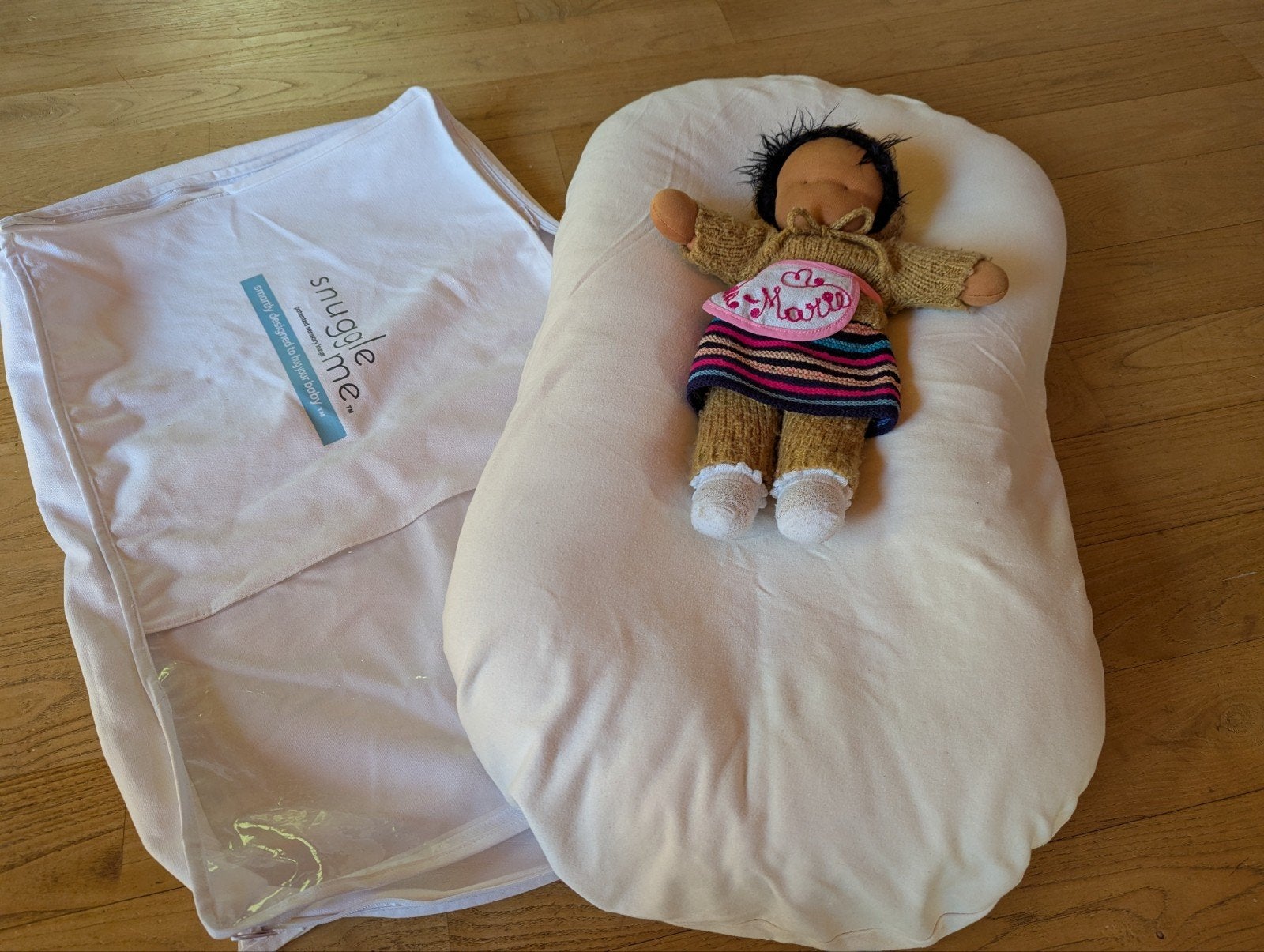 snuggle me organic babynestje, Ophalen, Zo goed als nieuw, Beige