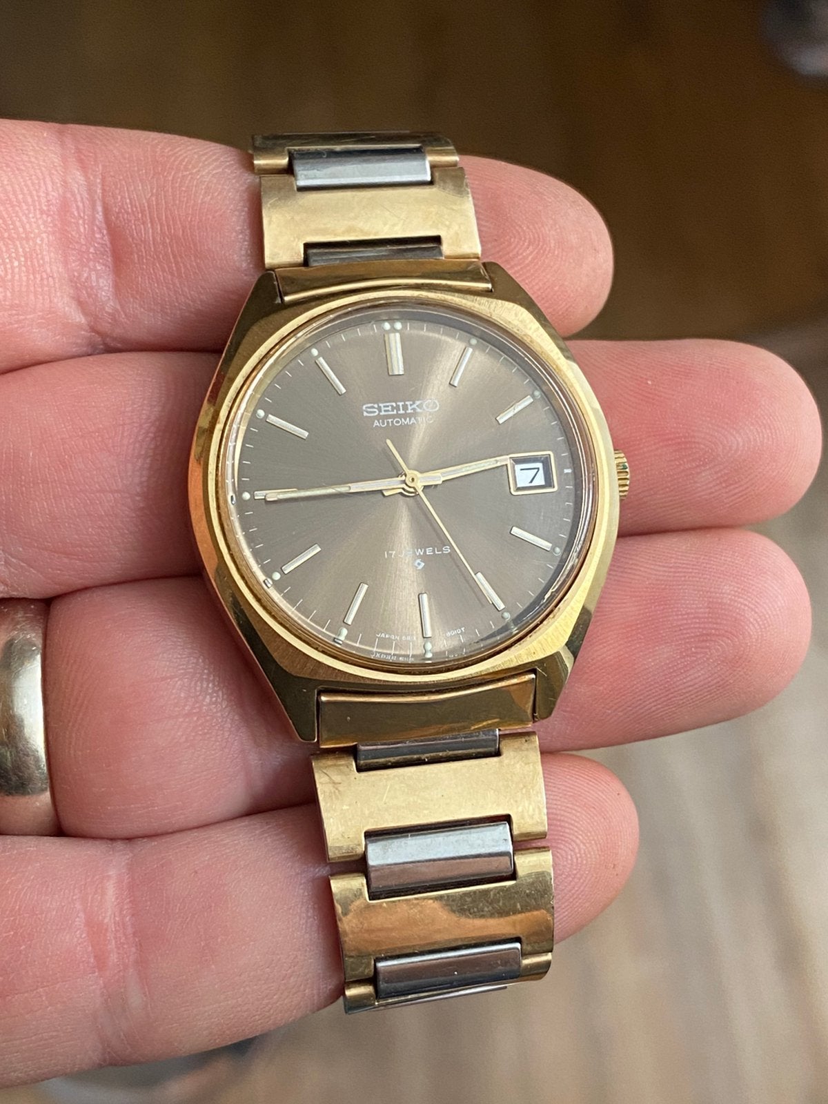 Seiko Automatic 17 juwelen - perfecte staat, Handtassen en Accessoires, Ophalen of Verzenden, Zo goed als nieuw, Seiko
