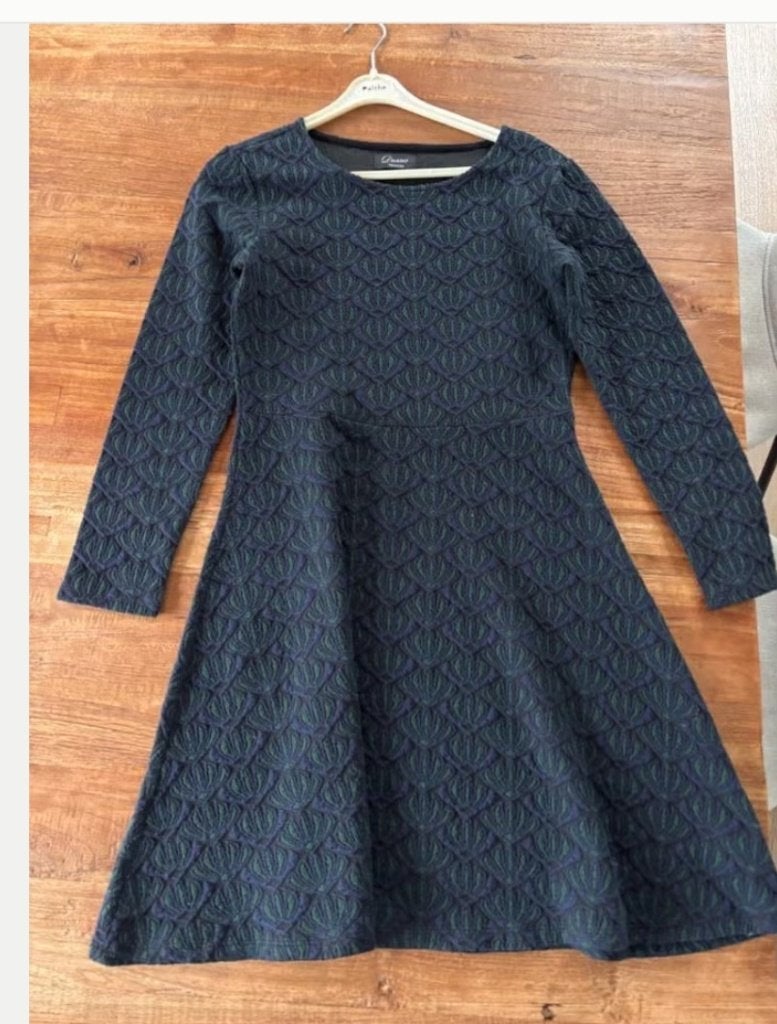 Jurk vintage maat S, Ophalen of Verzenden, Zo goed als nieuw, Maat 36 (S), Blauw